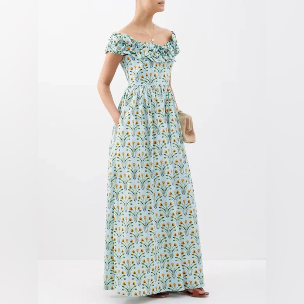 Floral Off-Shoulder Maxi Dress